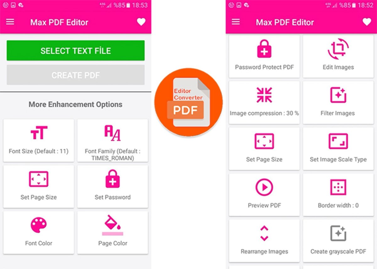 Max PDF Editar y Convertidor: app para ediciones sencillas sobre archivos PDF