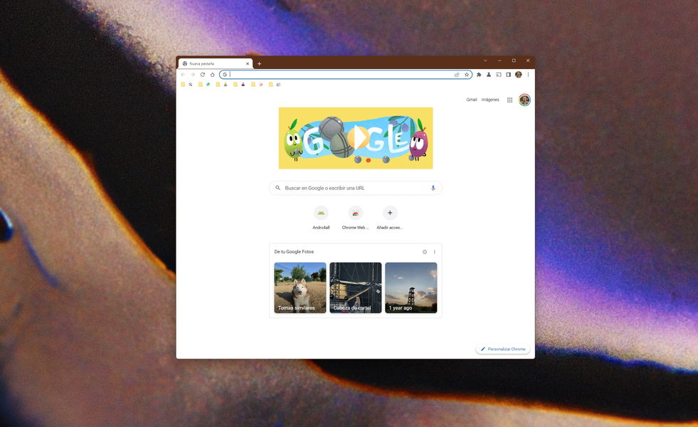 Google Chrome ahora muestra tus mejores imágenes de Google Fotos en cada pestaña nueva