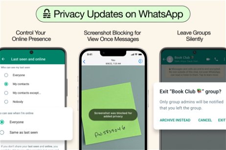 WhatsApp se actualiza con bloqueo de capturas de pantalla, modo "sigilo" y más novedades