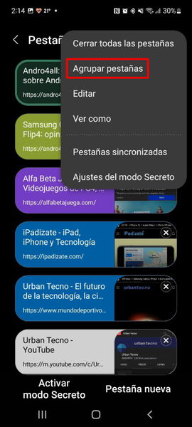 Los mejores trucos del navegador de tu móvil Samsung