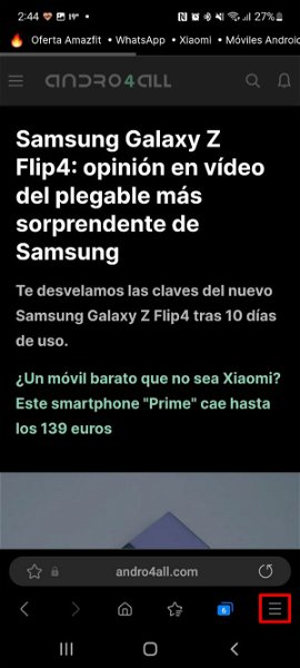 Los mejores trucos del navegador de tu móvil Samsung