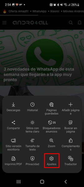 Los mejores trucos del navegador de tu móvil Samsung