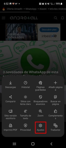 Los mejores trucos del navegador de tu móvil Samsung