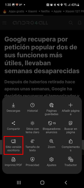 Los mejores trucos del navegador de tu móvil Samsung