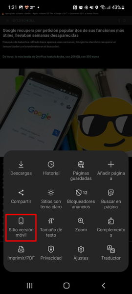 Los mejores trucos del navegador de tu móvil Samsung