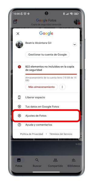 Copia de seguridad en Google Fotos: cómo activarla y desactivarla