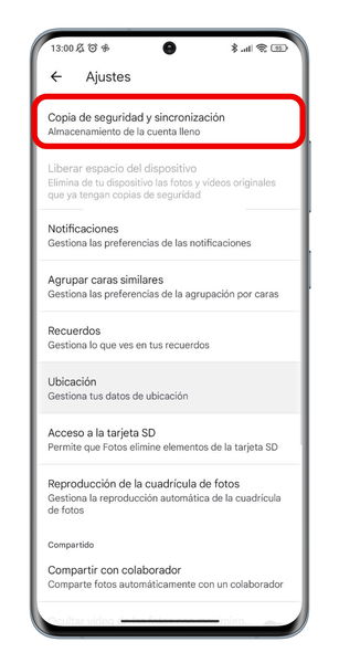 Copia de seguridad en Google Fotos: cómo activarla y desactivarla