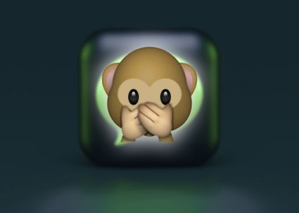 Emoji Iwazaru no habla mal