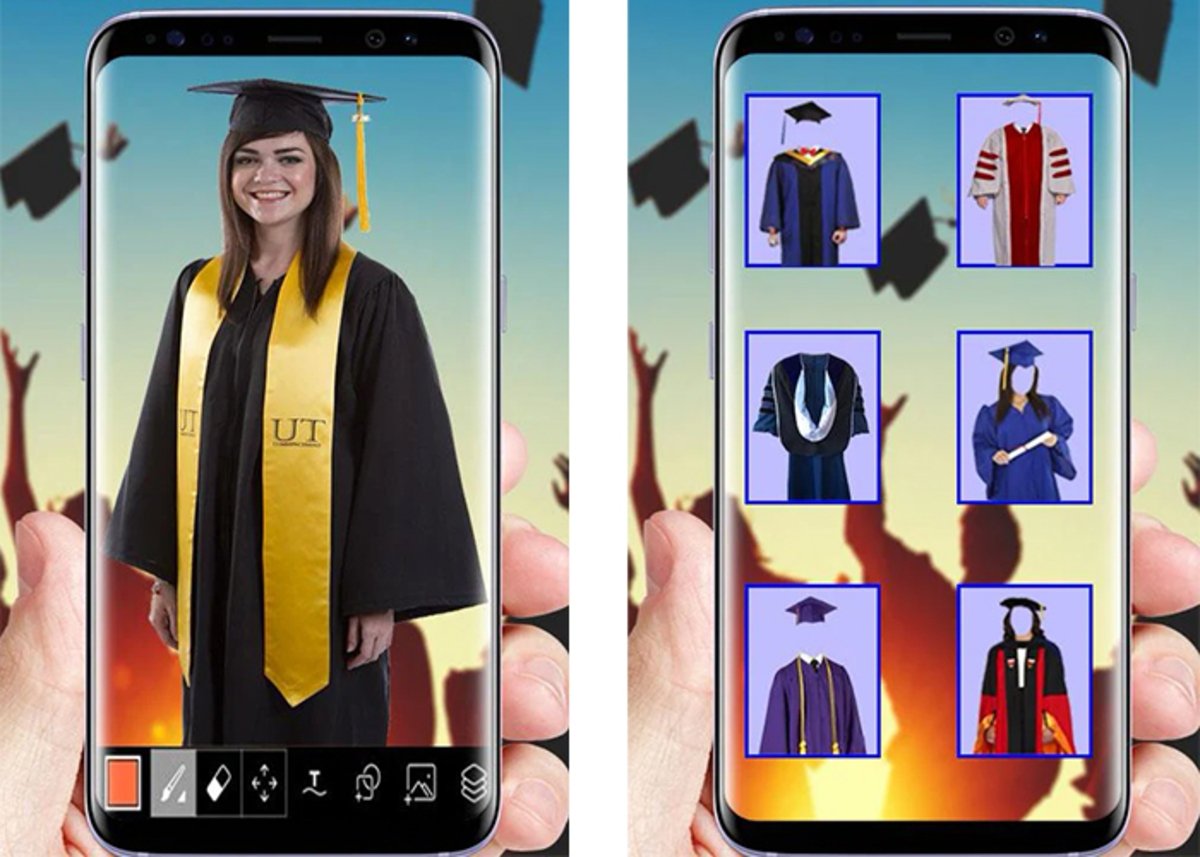 Graduacion Photo Maker: orlas escolares y diseños de graduación perfectos para ti