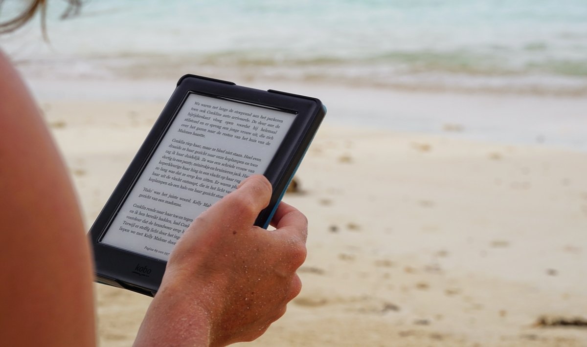 Kindle en la playa