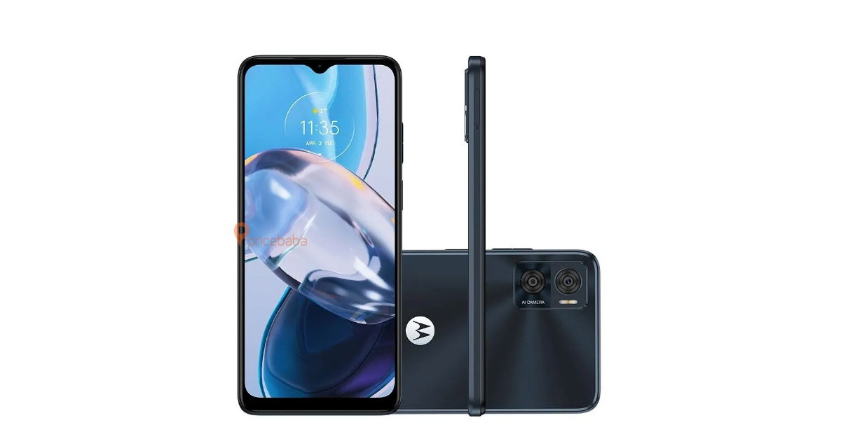El nuevo Motorola Moto E22 revela su diseño al completo unos días antes ...