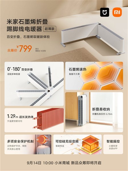 Este nuevo radiador de Xiaomi promete ser la estrella del invierno