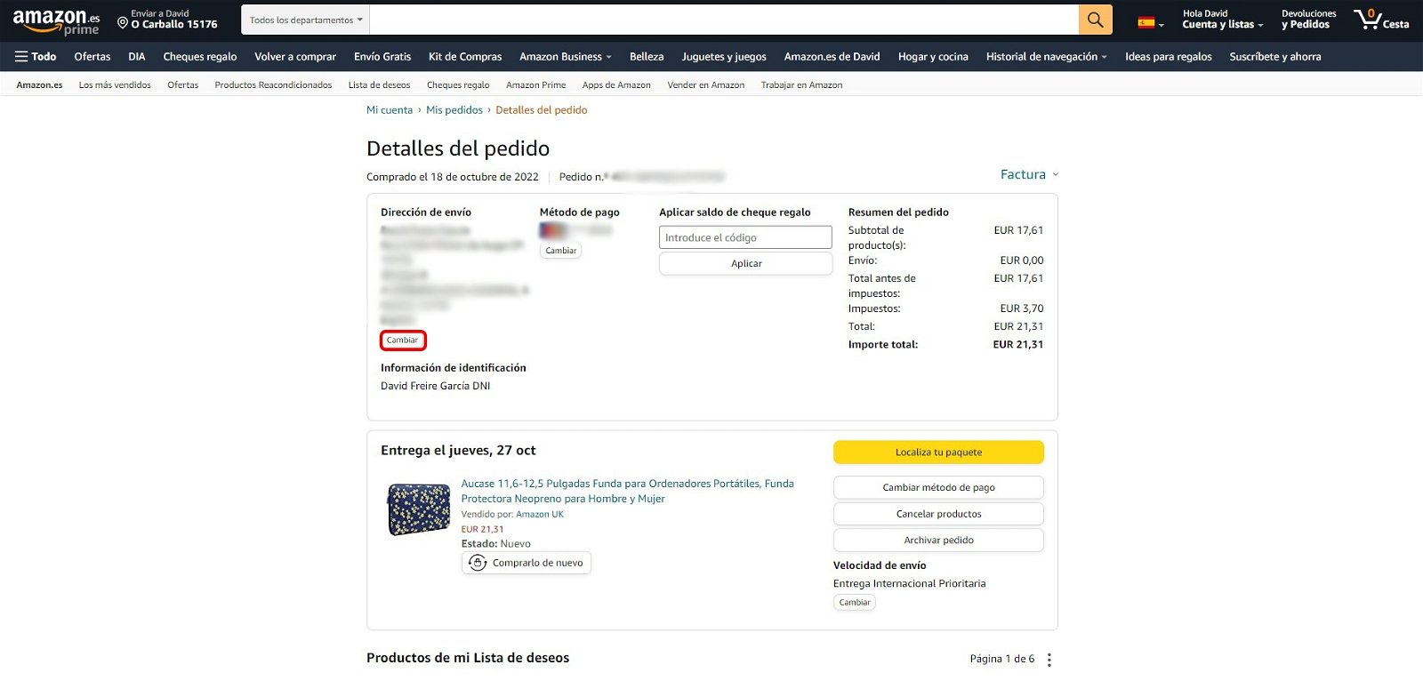 Amazon dirección pedido-3