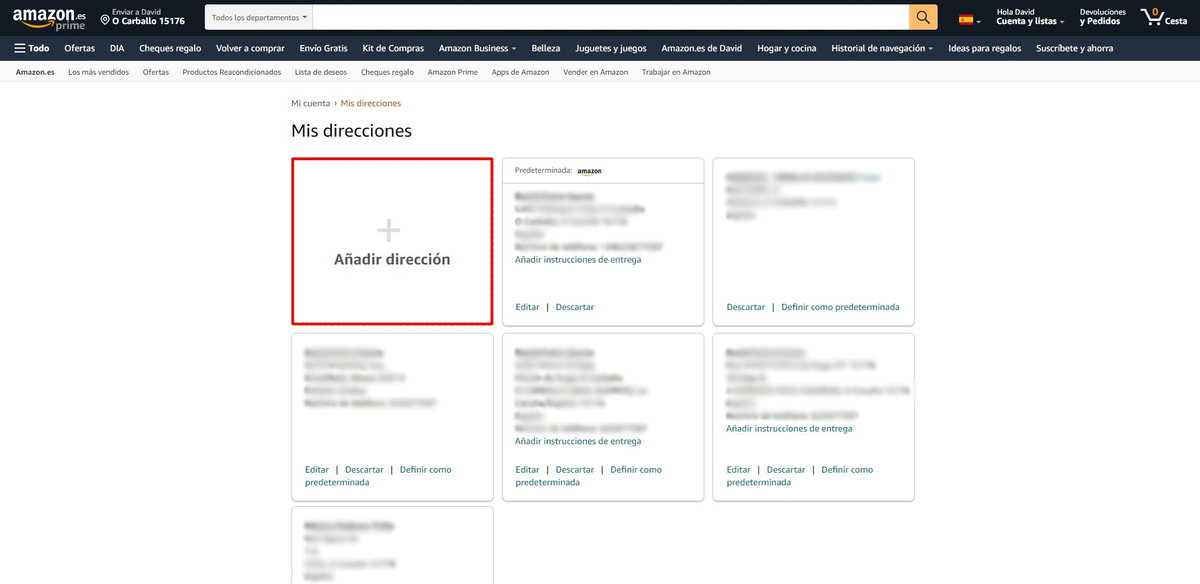 Cómo cambiar la dirección de envío de un pedido de Amazon