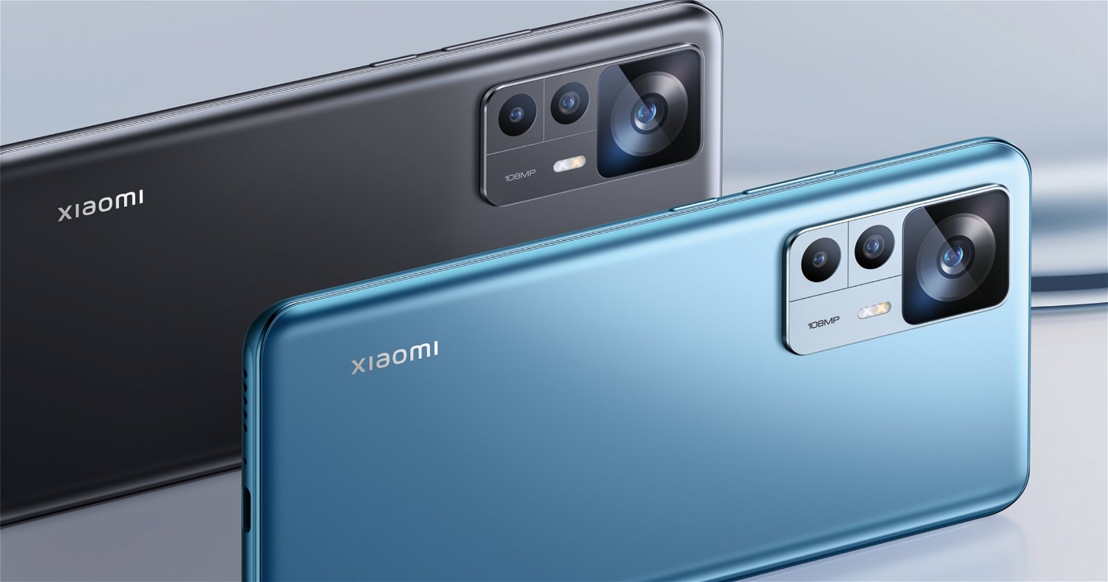 Los Xiaomi 12T y 12T Pro en color negro y azul.