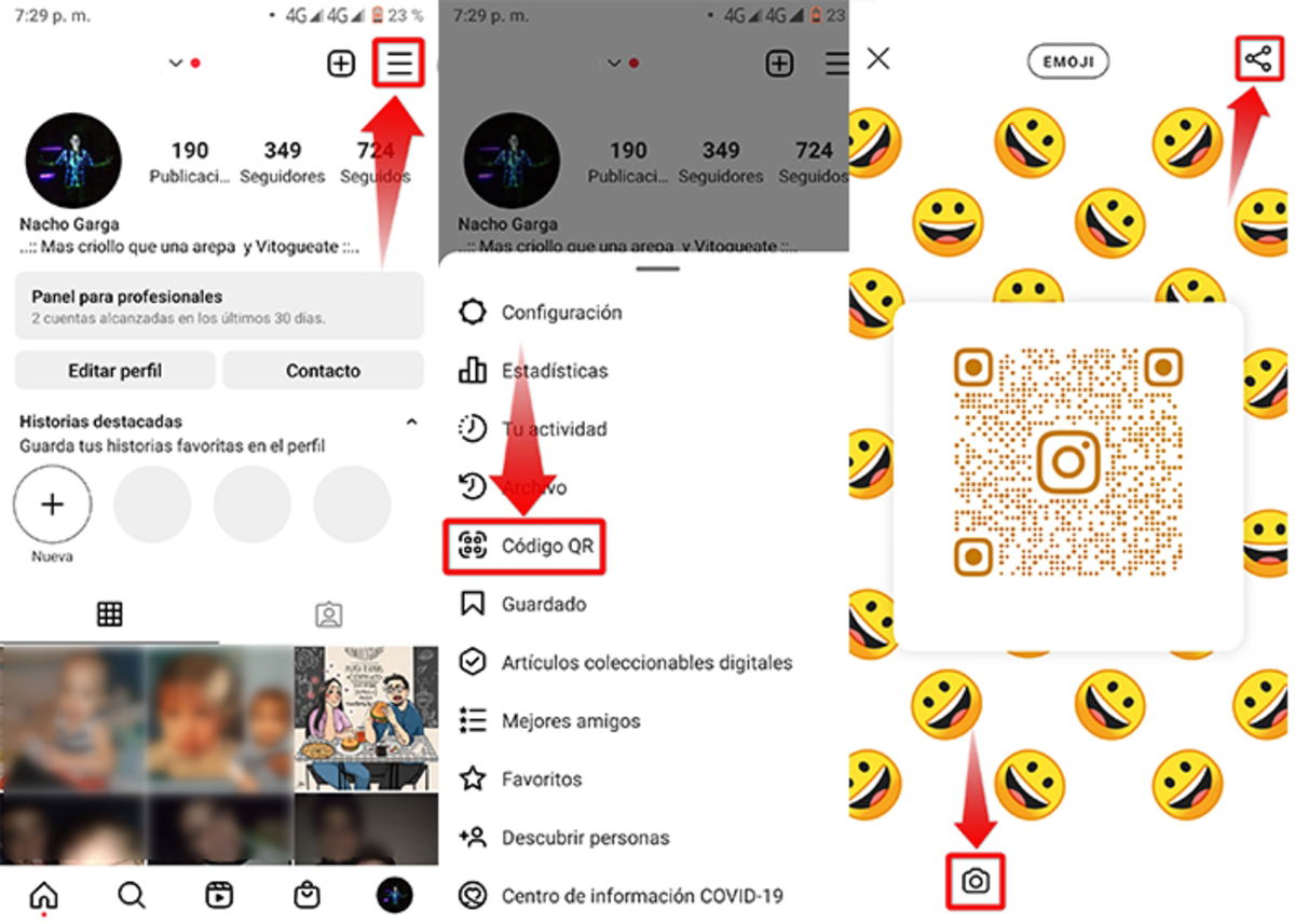 Cómo Compartir Una Publicación De Instagram Por Código Qr 9254