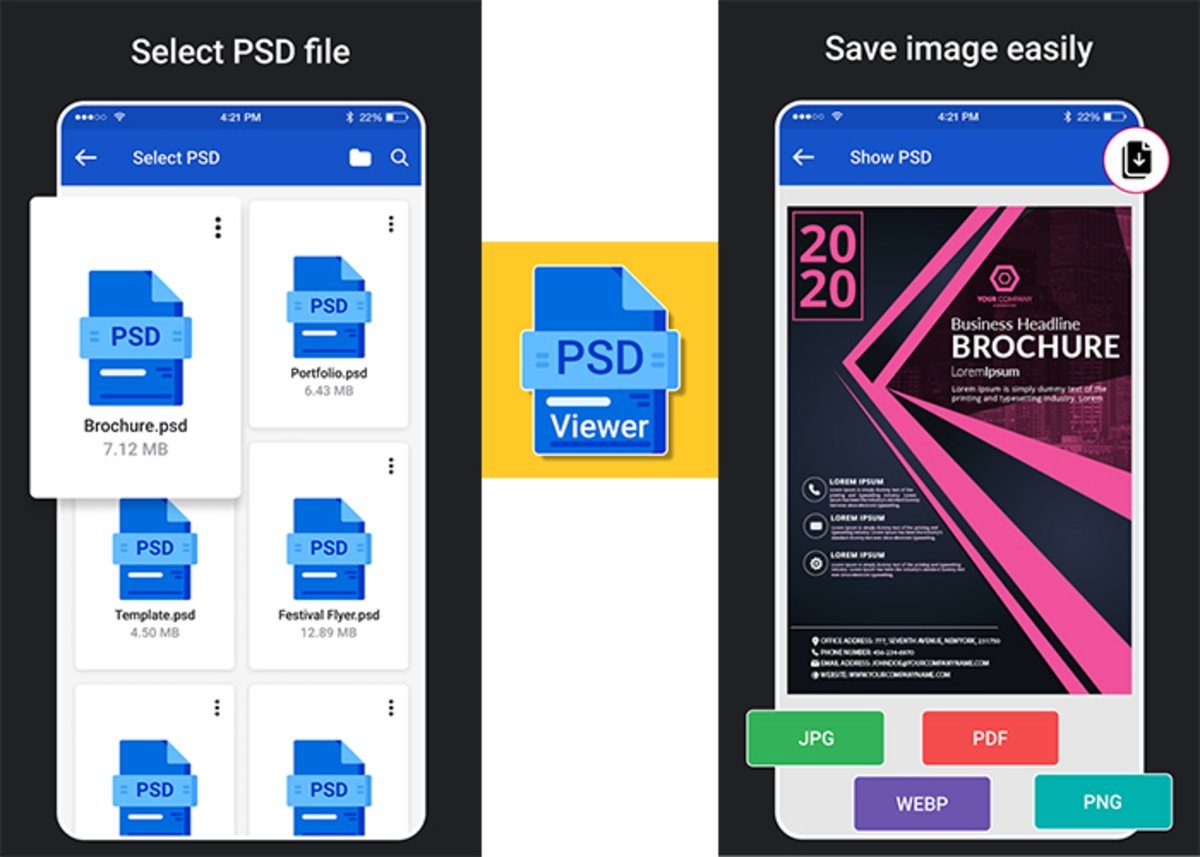 Easy Open PSD Files: la forma más fácil de abrir archivos PSD en tu móvil inteligente