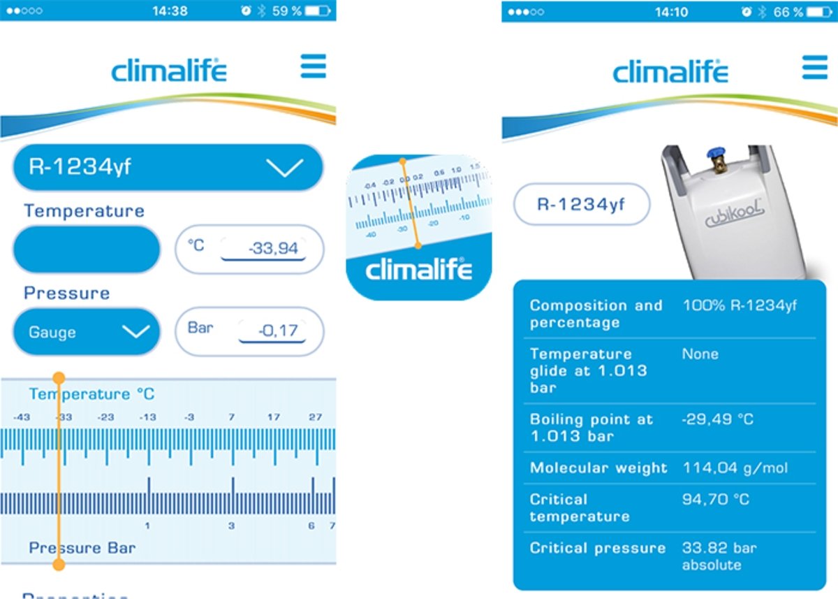 P-T Slider Climalife: app para profesionales de la refrigeración