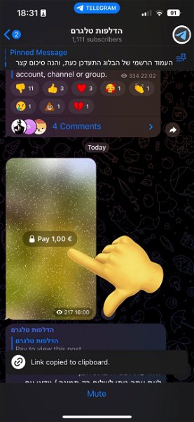 Telegram quiere que pagues para poder ver algunos mensajes