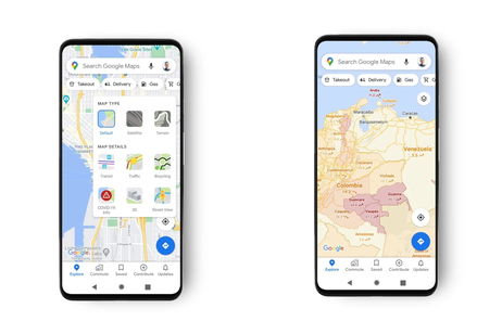 La capa COVID desaparece de Google Maps La capa COVID desaparece de Google Maps