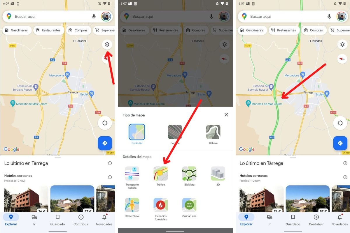 Cómo usar Google Maps para evitar el tráfico en carretera