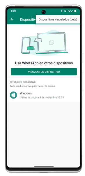 La versión Beta de WhatsApp para Android permite vincular otros teléfonos  móviles a la misma cuenta