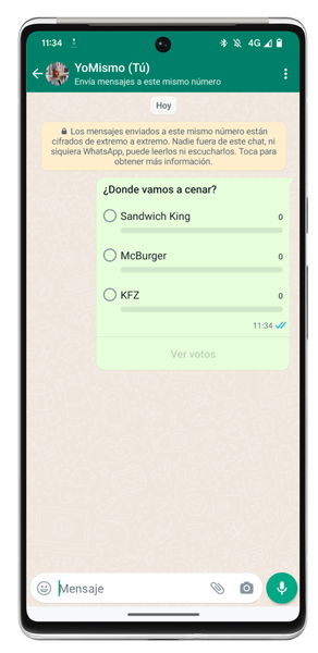 Cómo crear encuestas en WhatsApp sin instalar nada