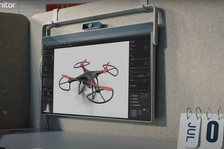 Lo último de LG es un monitor que literalmente se puede colgar Lo último de LG es un monitor que literalmente se puede colgar