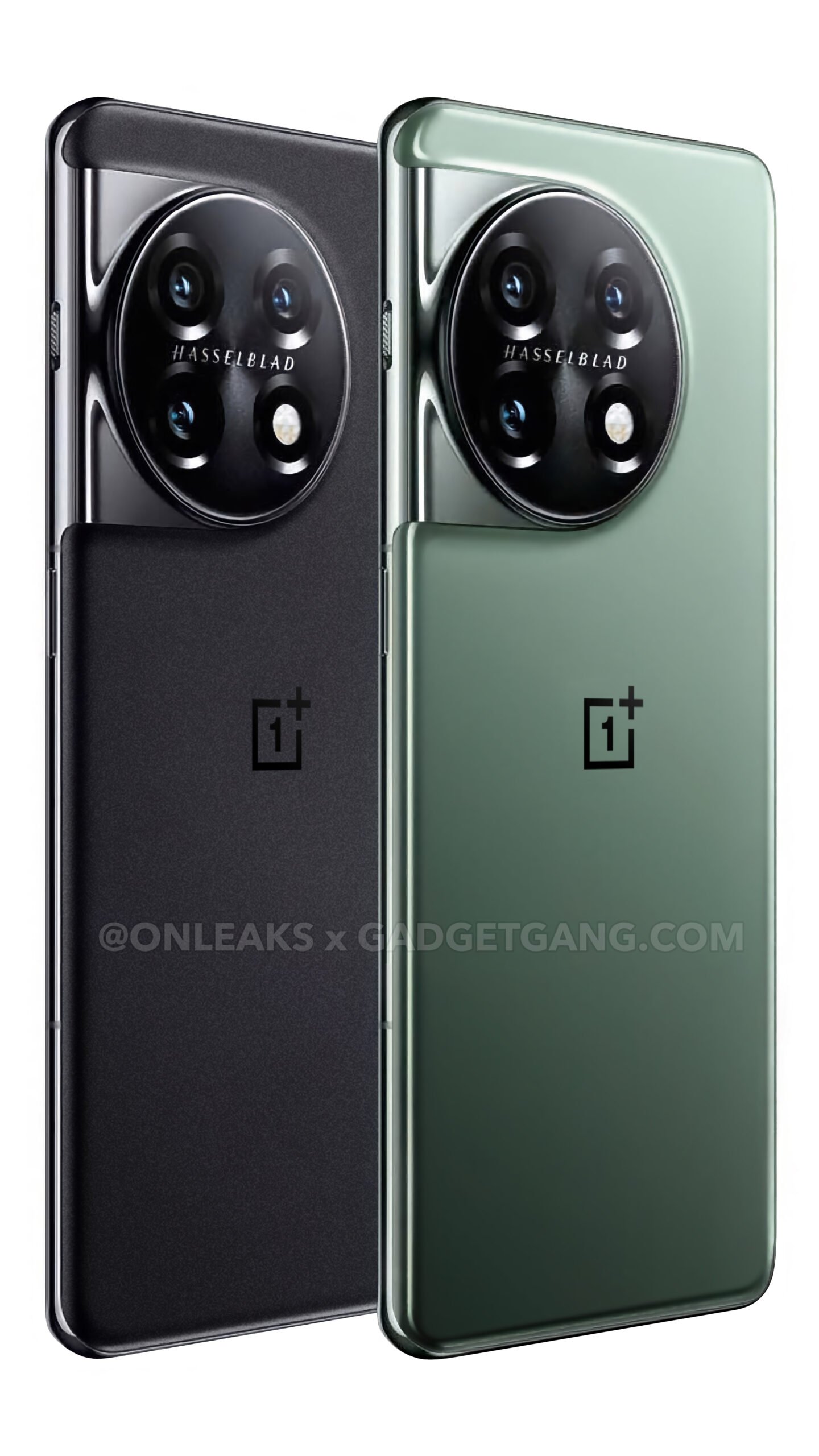 Imagen del OnePlus 11 en colores verde y negro