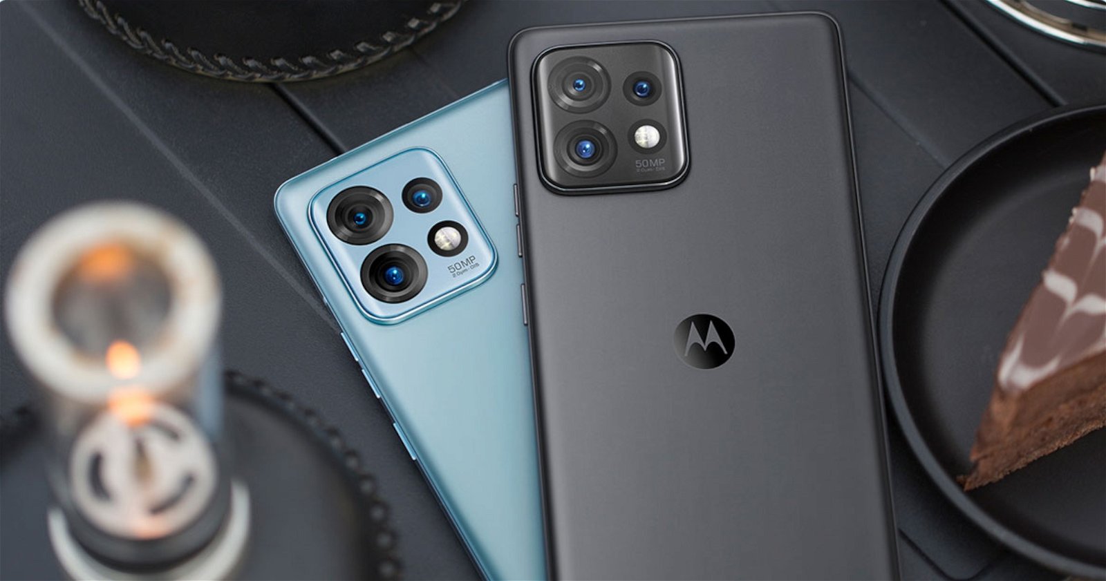 Motorola X40 azul y negro