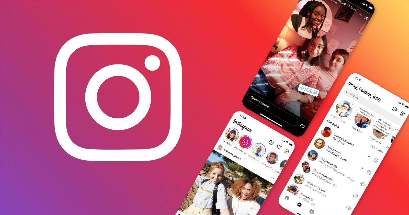 Capturas de pantalla de nuevas funciones que llegan a Instagram