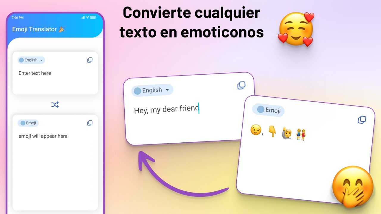 App Traductor Emoji a Texto