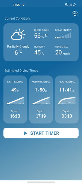 Esta app gratuita te dice cuánto va a tardar tu ropa en secarse  según el tiempo que hace