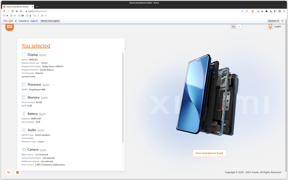 Esta web te permite crear el smartphone Xiaomi de tus sueños: desde el procesador hasta el motor de vibración