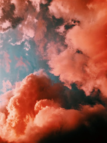 Fondo de pantalla aesthetic de cielo rosa