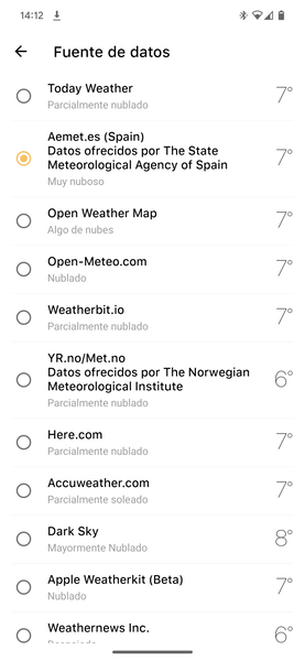 Seis años después de su lanzamiento, esta sigue siendo mi app favorita para ver el tiempo en el móvil