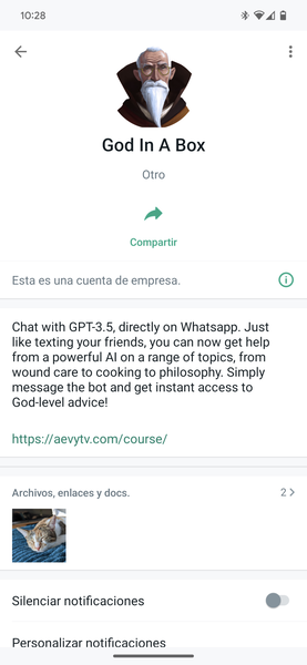 Este bot de WhatsApp te permite usar ChatGPT desde la app de mensajería