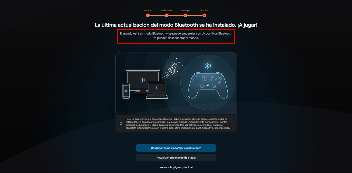 Cómo liberar el mando de Stadia para usarlo en PC y Android
