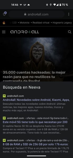 Este buscador no tiene anuncios y su app es una de las mejores alternativas a Google que hemos probado