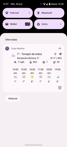 Seis años después de su lanzamiento, esta sigue siendo mi app favorita para ver el tiempo en el móvil