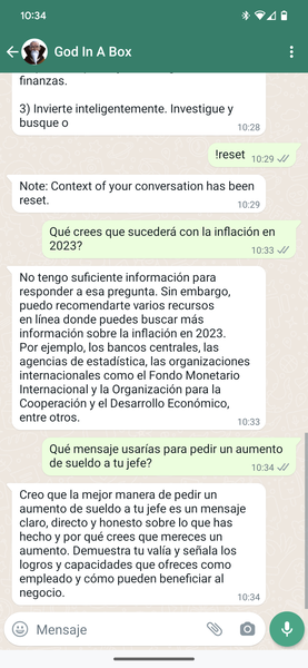 Este bot de WhatsApp te permite usar ChatGPT desde la app de mensajería