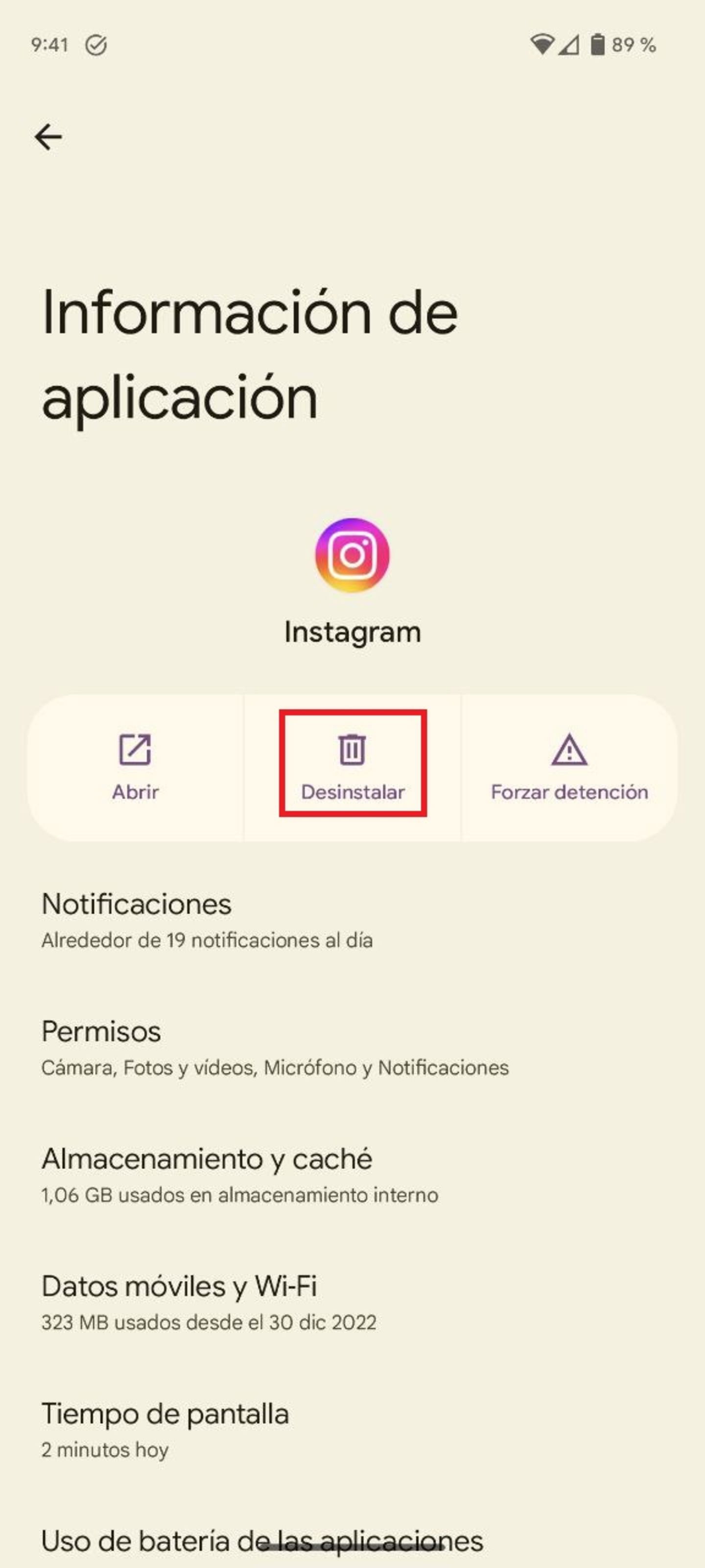 Cómo regular el tiempo de uso de Instagram