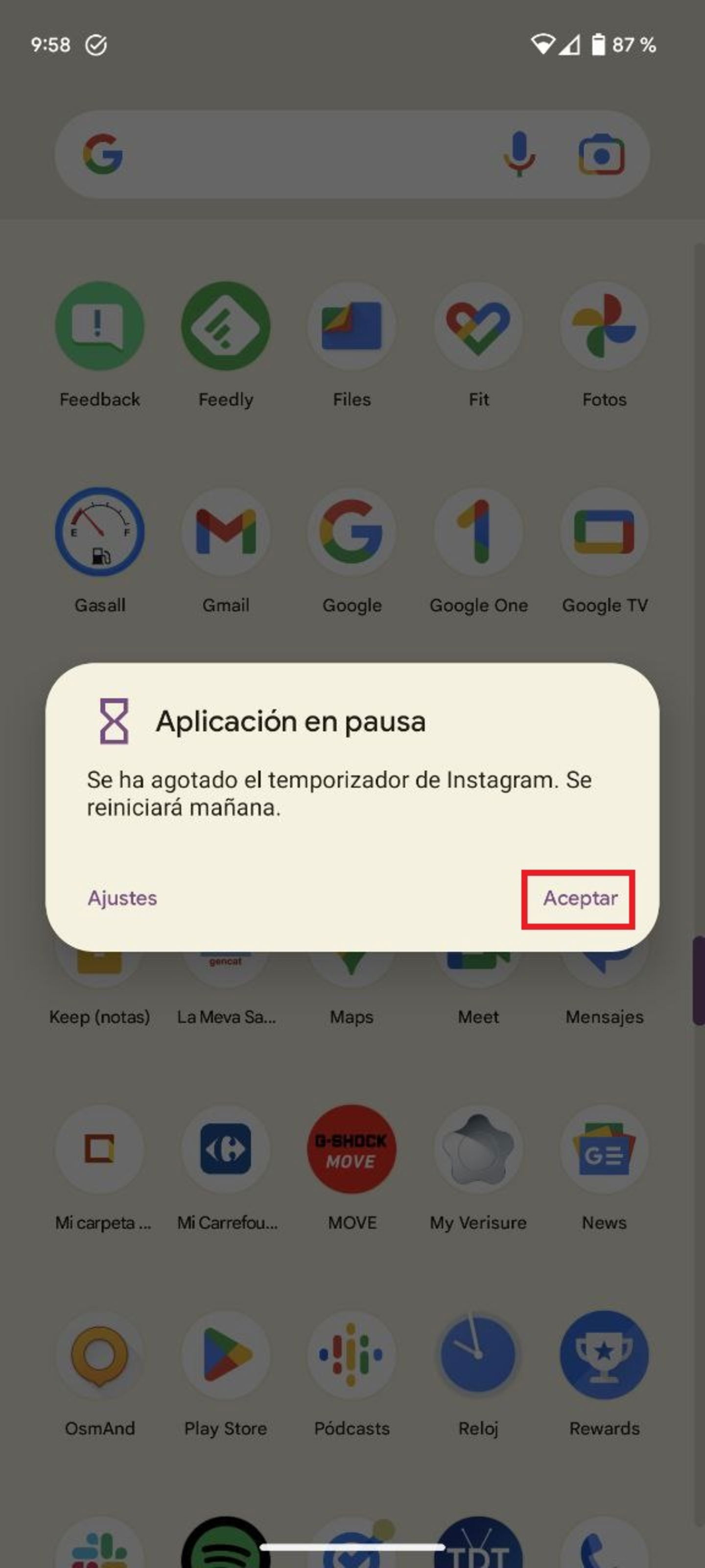 Cómo regular el tiempo de uso de Instagram