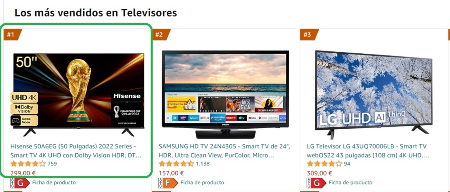 smart tv mas vendida amazon