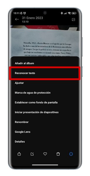 Truco para móviles Xiaomi: cómo utilizar el reconocimiento de texto en imágenes