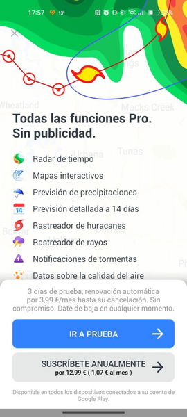 Ni AccuWeather ni Google: esta es la app del tiempo que uso para saber si tengo que salir de casa con paraguas