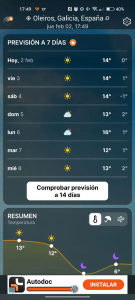 Ni AccuWeather ni Google: esta es la app del tiempo que uso para saber si tengo que salir de casa con paraguas