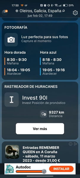 Ni AccuWeather ni Google: esta es la app del tiempo que uso para saber si tengo que salir de casa con paraguas