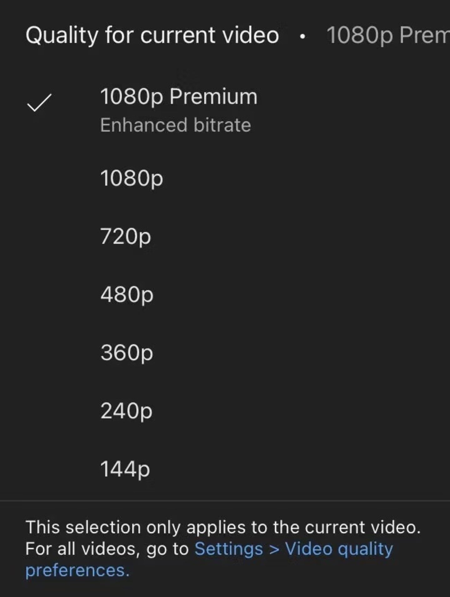 Calidad 1080p Premium