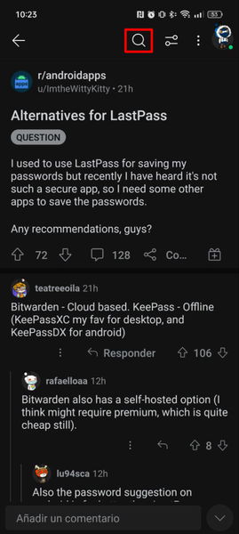 Reddit para Android se actualiza con una función que te permitirá filtrar los comentarios de otros usuarios